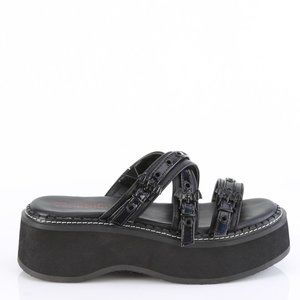 Bat Gothic Festival Platform Sandals